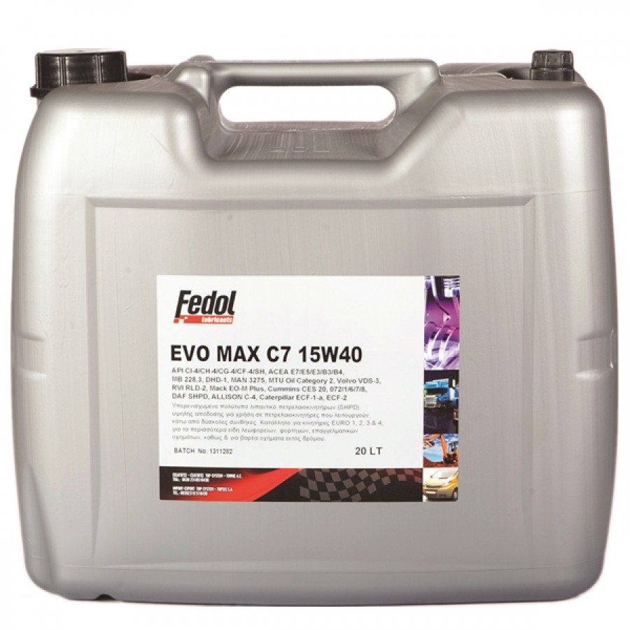 FEDOL EVO MAX C7 SAE 15W-40 20Lt