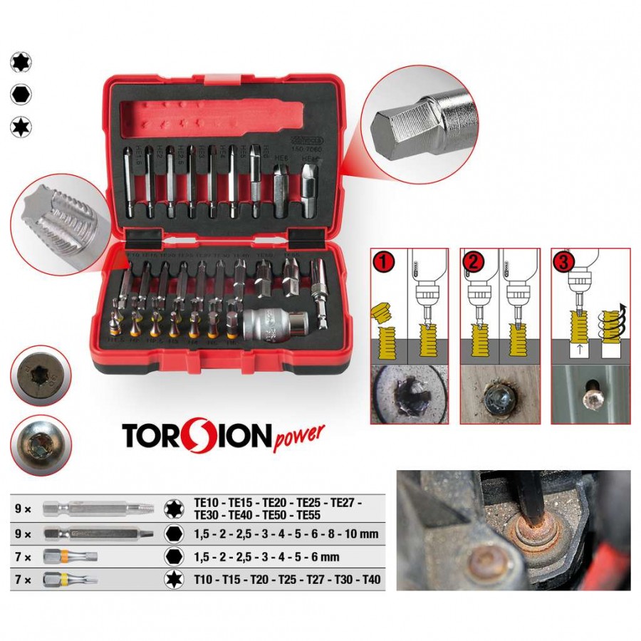 KS TOOLS ΣΕΤ ΕΞΟΛΚΕΙΣ ΒΙΔΩΝ TORX & ΑΛΛΕΝ
