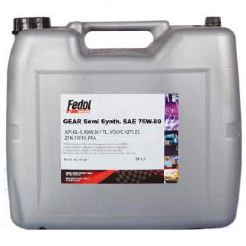 FEDOL GEAR SYNTHETIC GL-5 SAE 75W80 20Lt